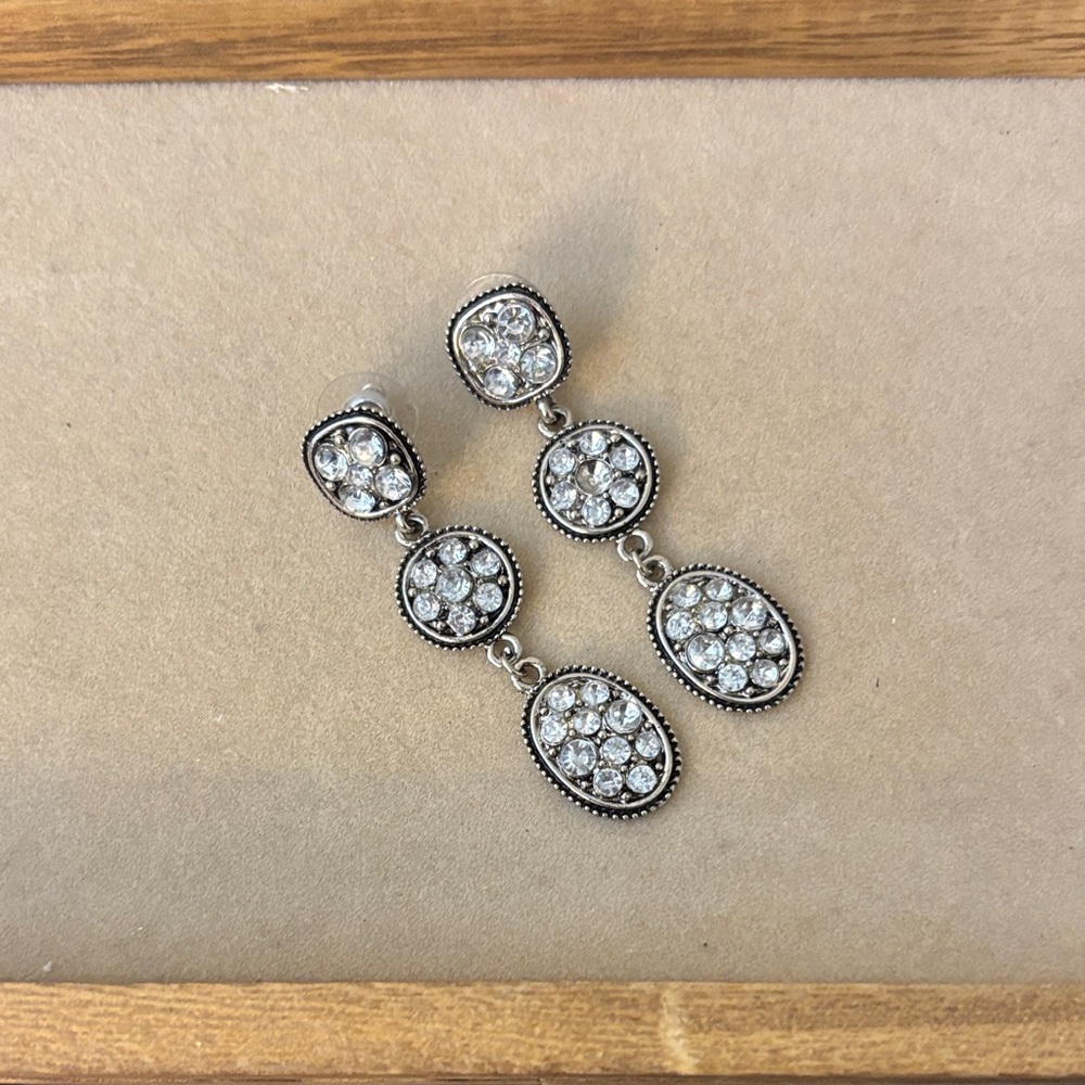 Elegant Silver‎ Drop Earrings